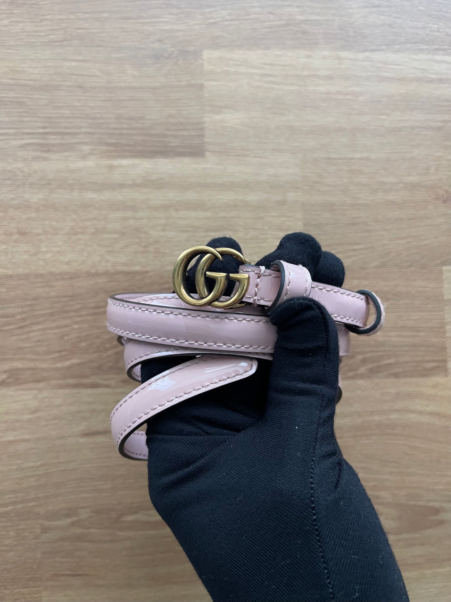 Gucci Marmont Thin Leather Belt