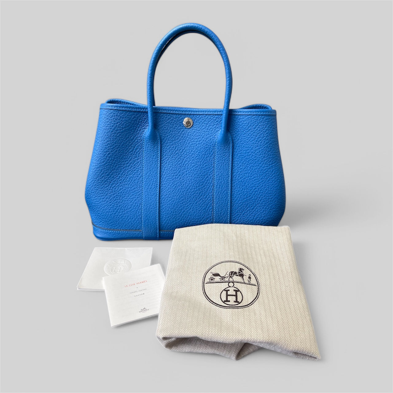 กระเป๋าผ้ามือสอง Hermes Garden Party ขนาด 30 ซม.