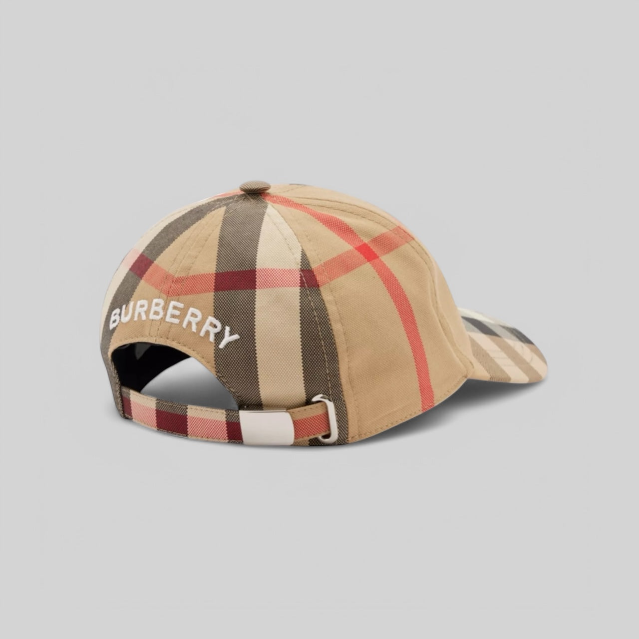 Burberry Check Cotton Baseball Cap