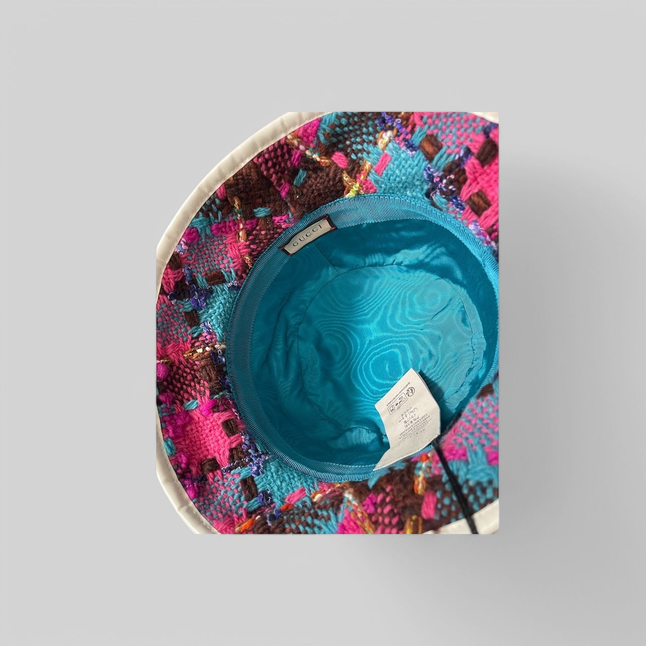Gucci Check Tweed Wool Bucket Hat