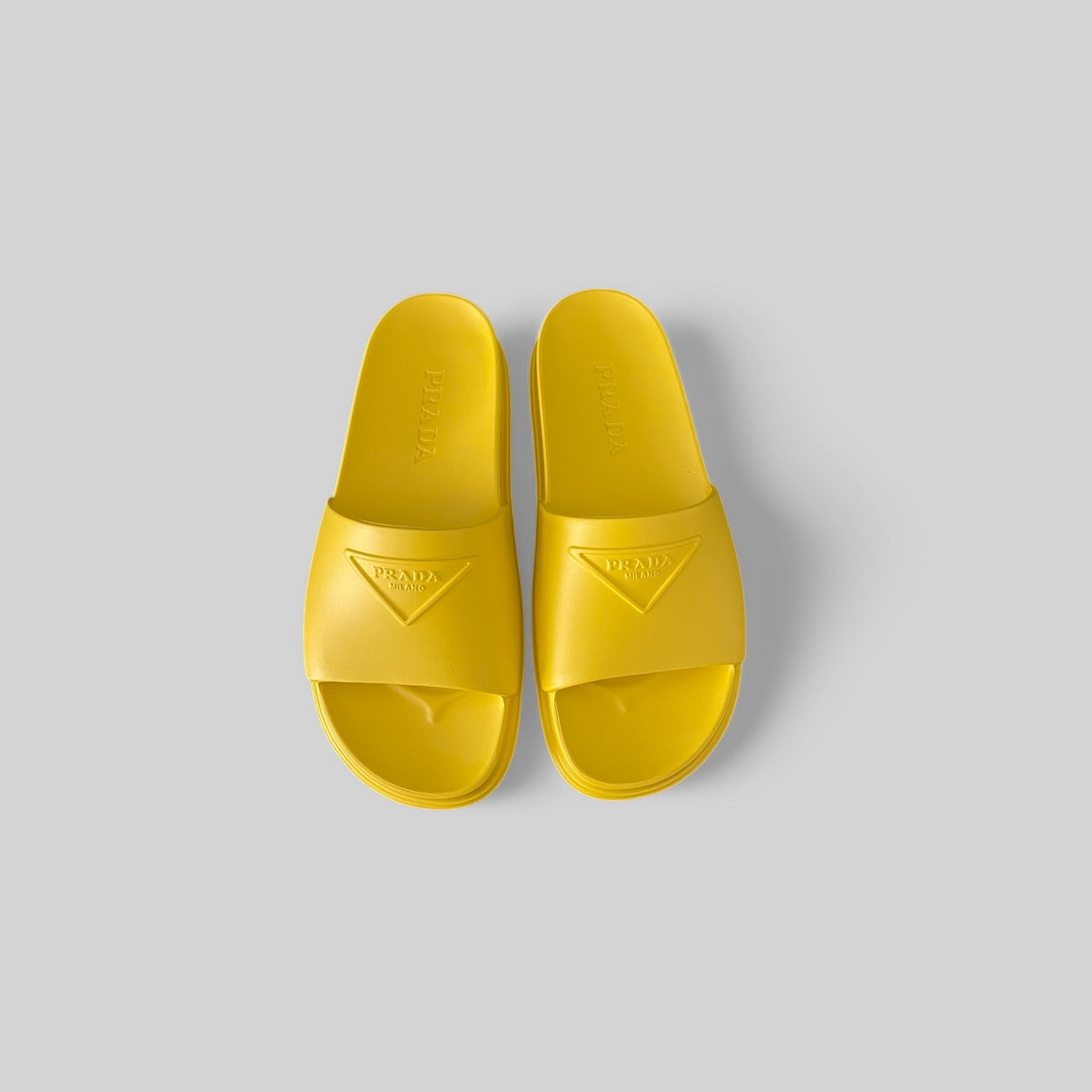 PRADA Logo Soft Rubber Slides