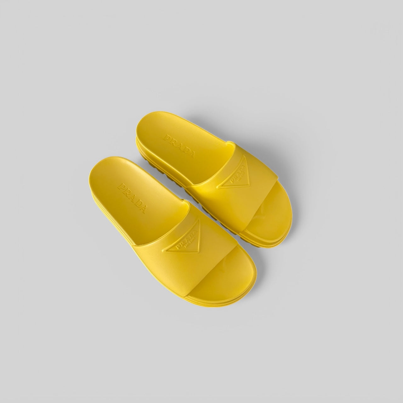PRADA Logo Soft Rubber Slides