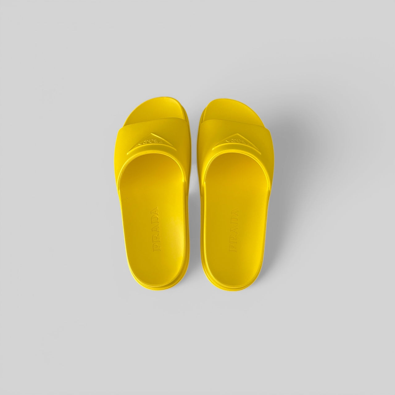 PRADA Logo Soft Rubber Slides