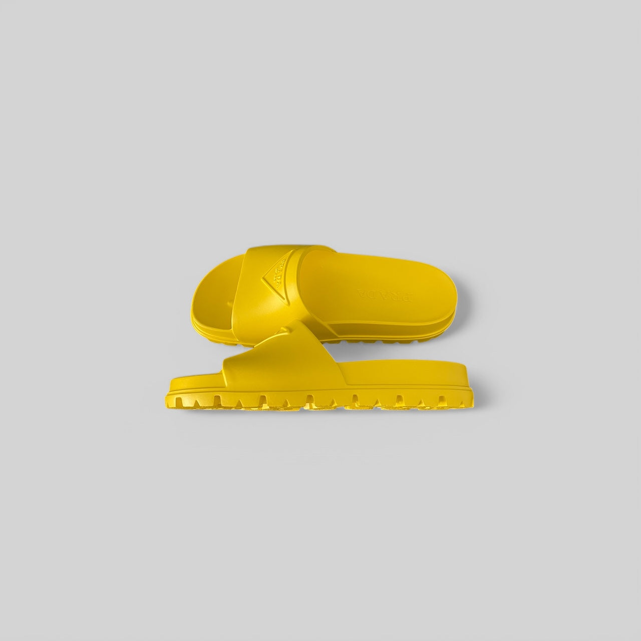 PRADA Logo Soft Rubber Slides