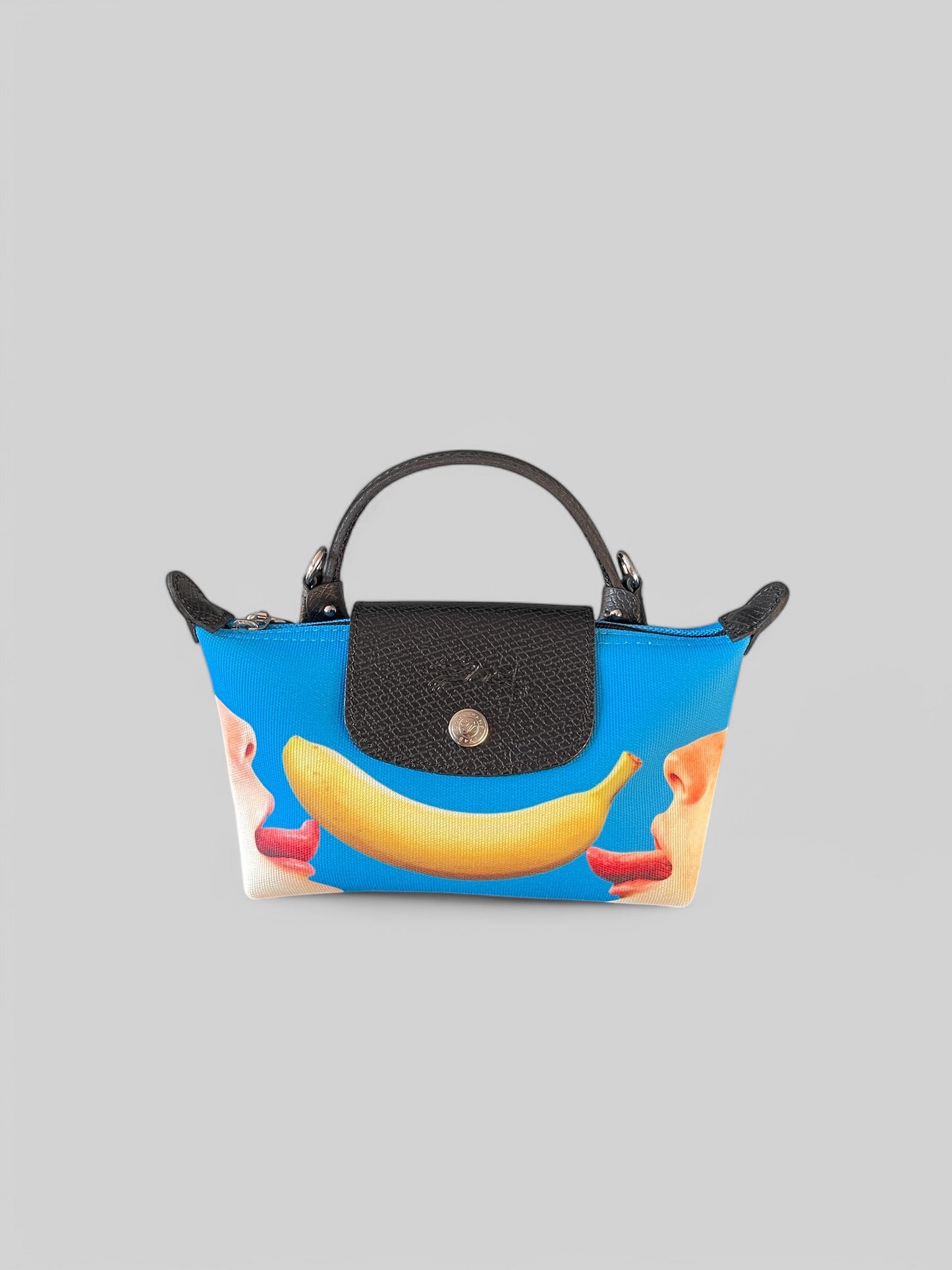 Longchamp Le Pliage Banana Top Handle Mini Pouch