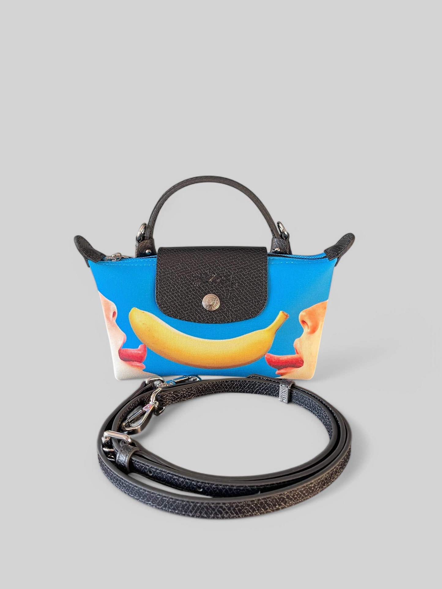 Longchamp Le Pliage Banana Top Handle Mini Pouch