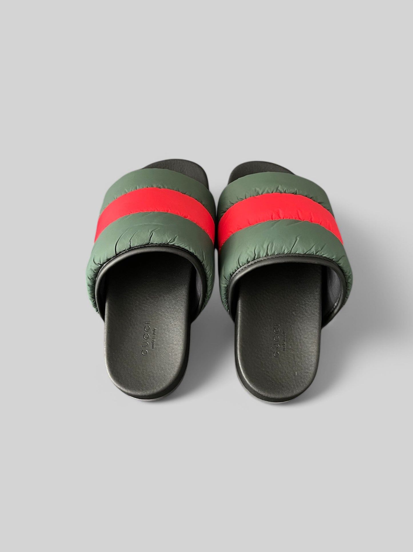 Gucci Padded Web Nylon Sandals