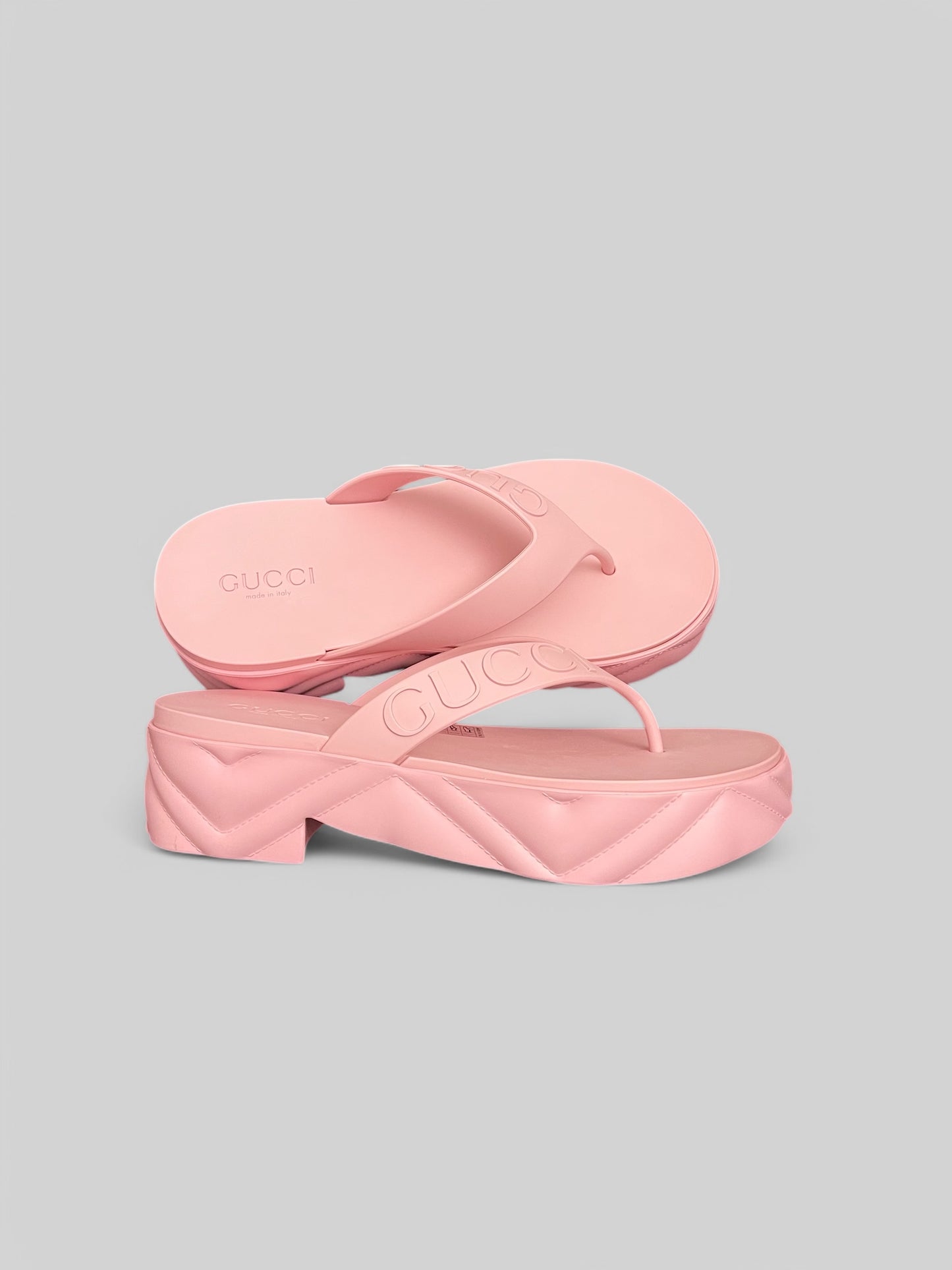 Gucci Shiny Rubber Sandal