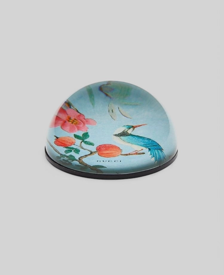Gucci Paper Weight With Tian Print Blue Holiday
