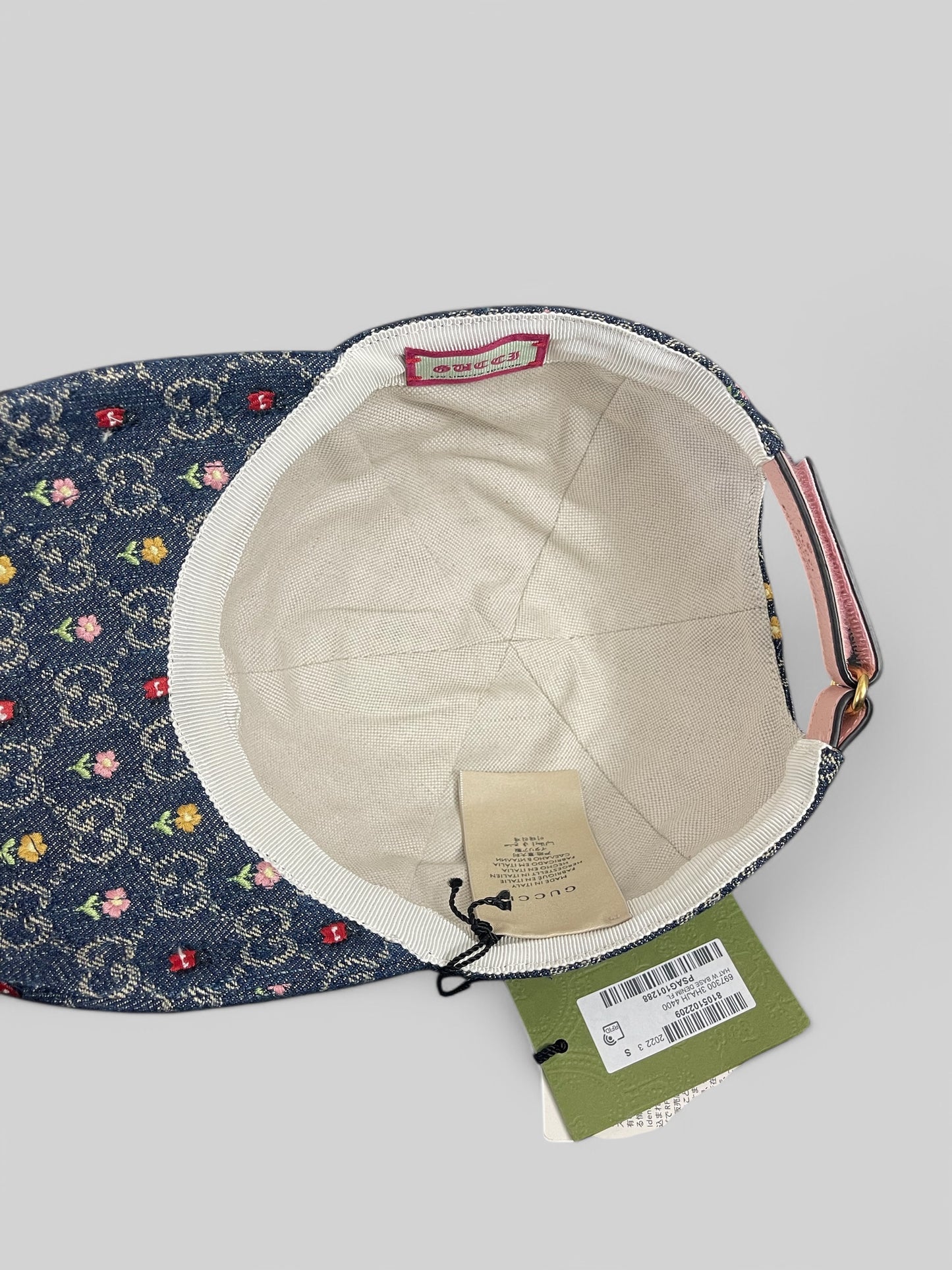 Gucci Blooming Love Floral Denim Baseball Cap