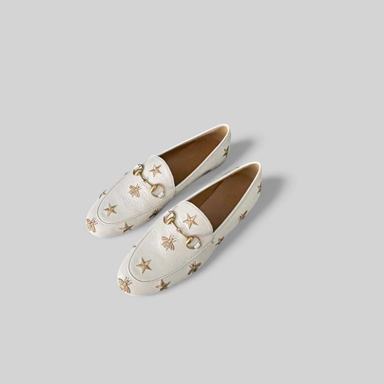 Gucci Woman's Jordaan Embroidered Leather loafer