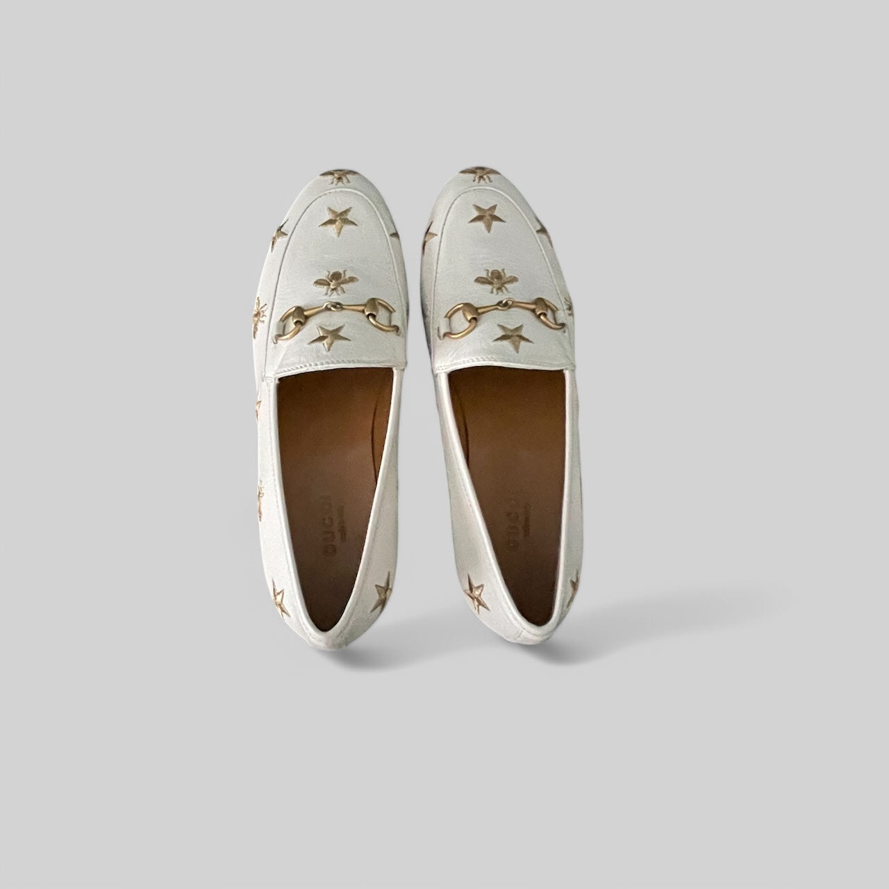 Gucci Woman's Jordaan Embroidered Leather loafer