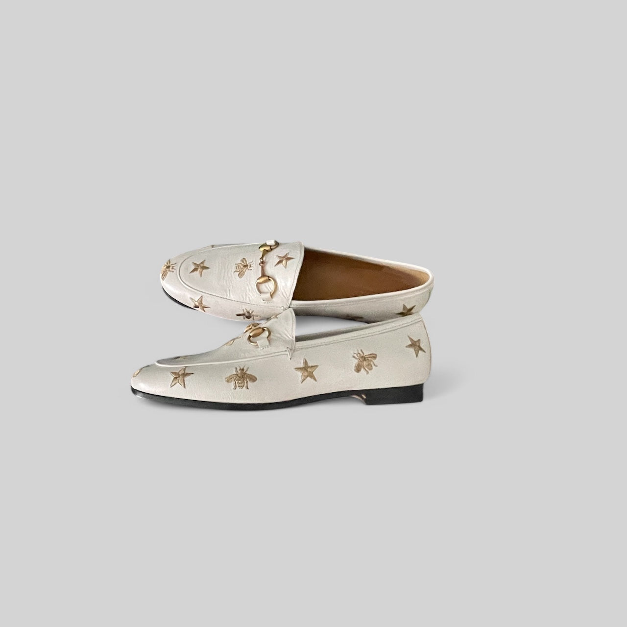 Gucci Woman's Jordaan Embroidered Leather loafer