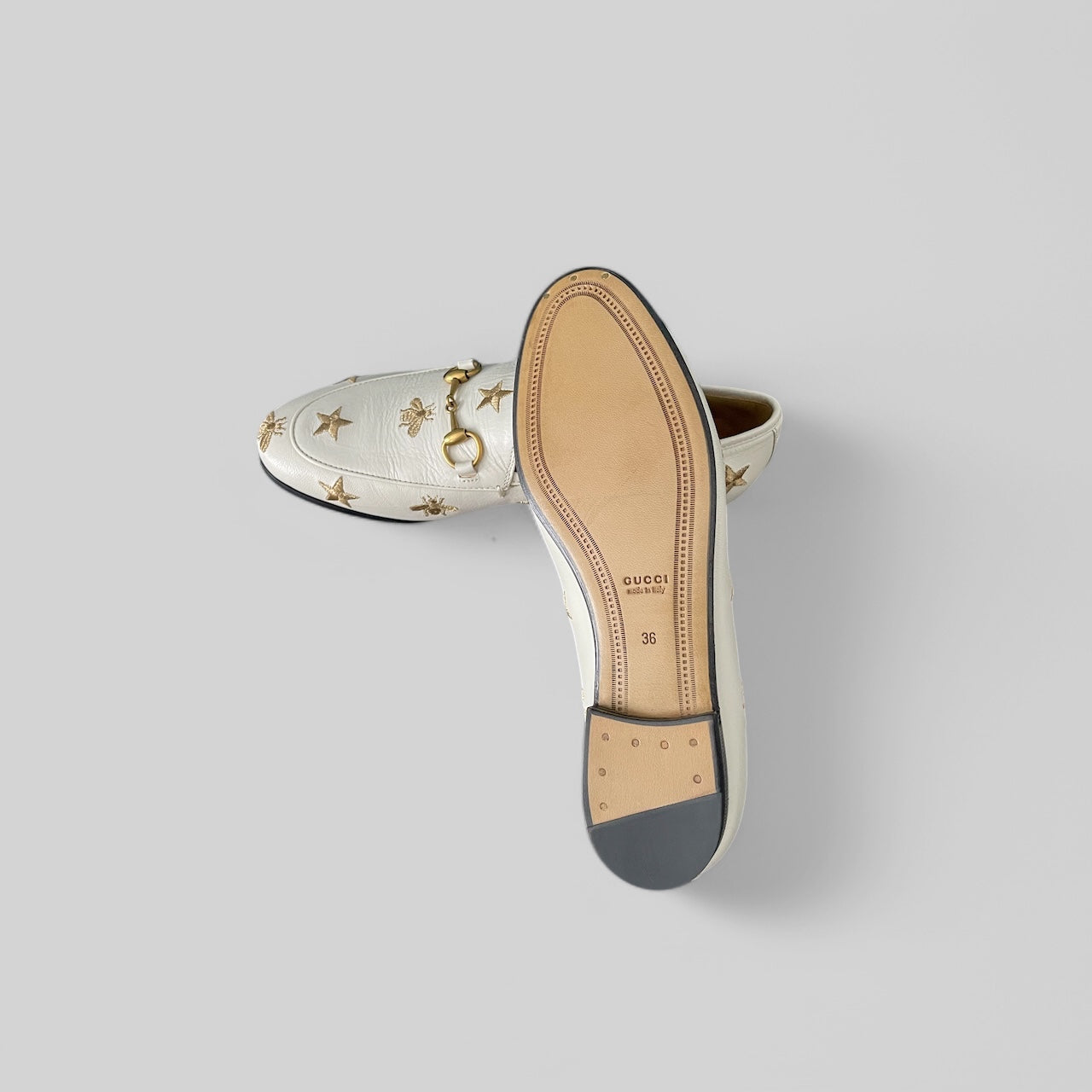 Gucci Woman's Jordaan Embroidered Leather loafer
