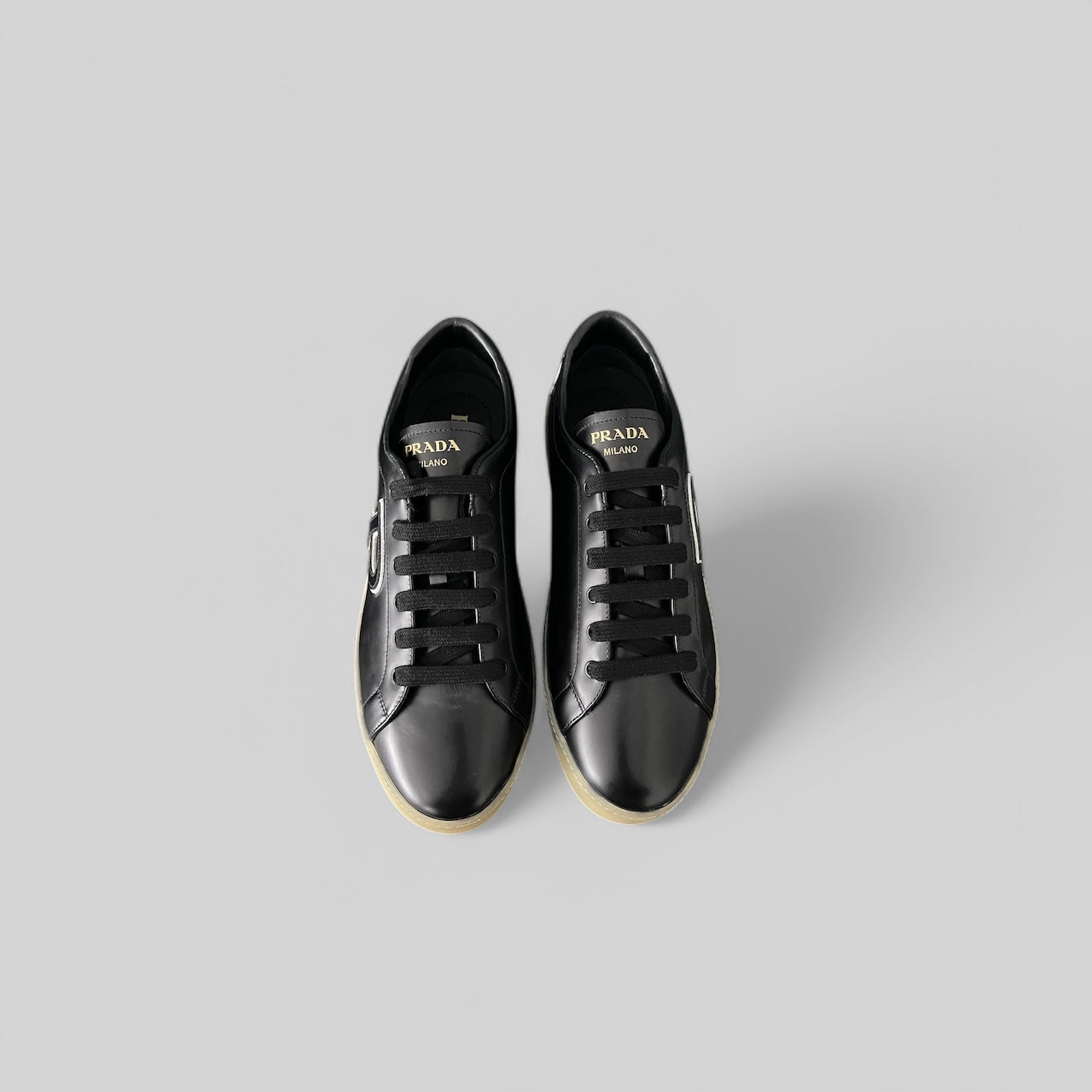 PRADA Woman's Leather Low Top Sneakers