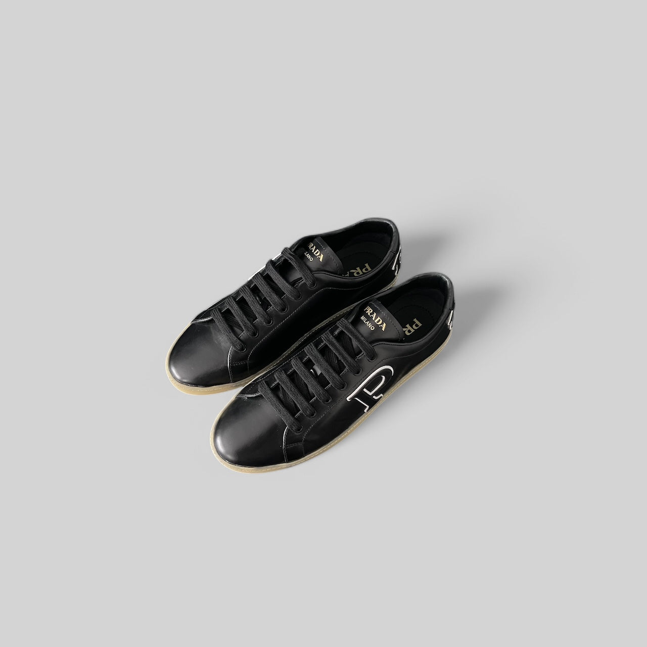 PRADA Woman's Leather Low Top Sneakers
