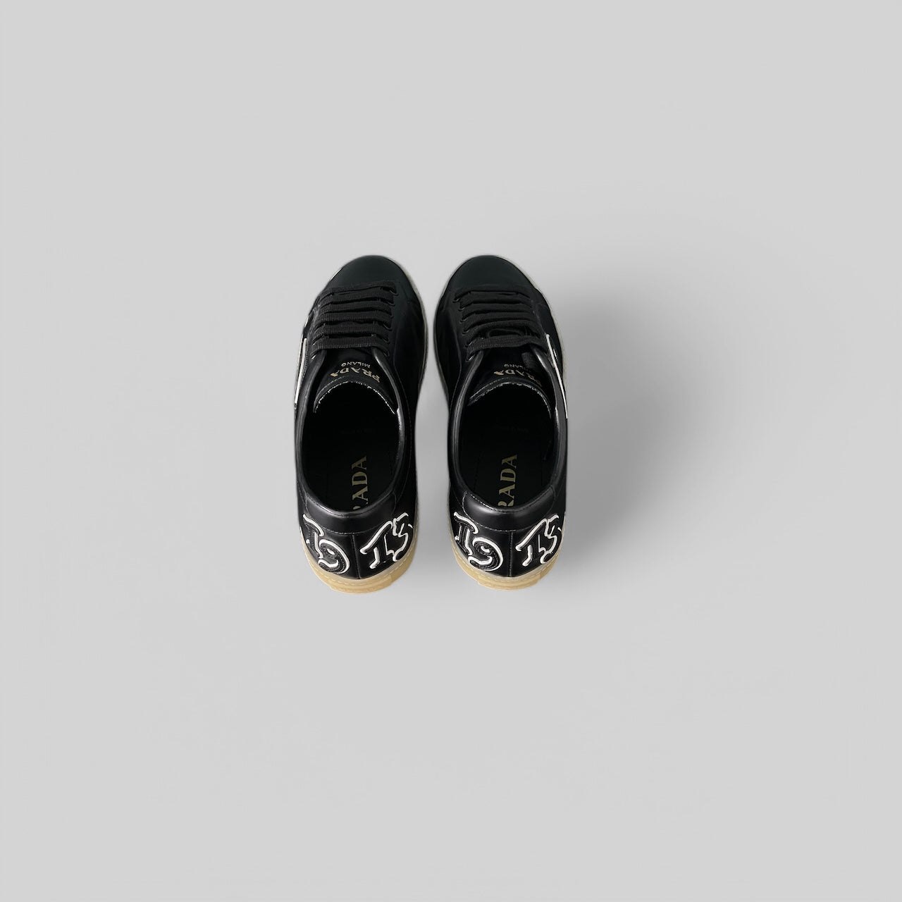 PRADA Woman's Leather Low Top Sneakers