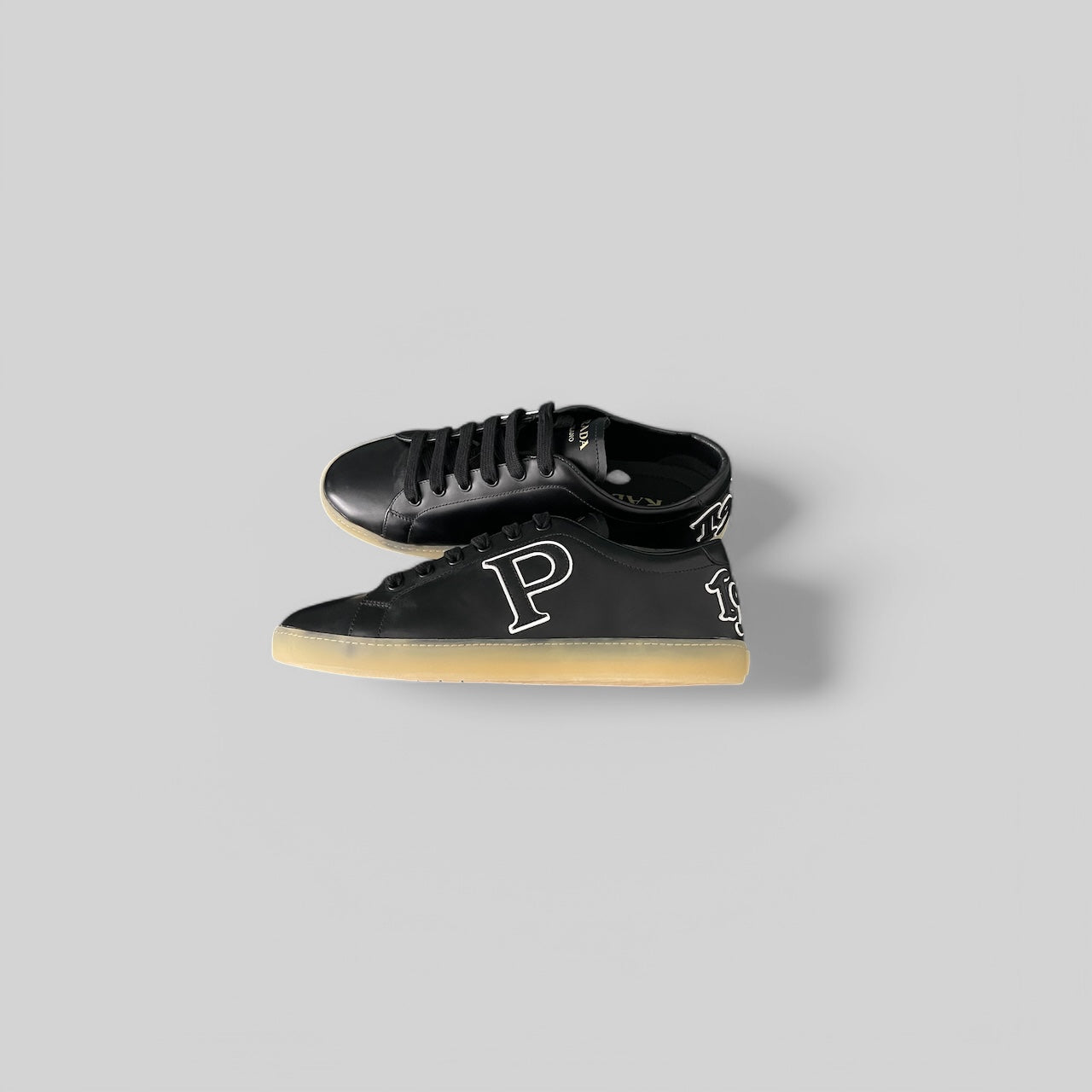 PRADA Woman's Leather Low Top Sneakers