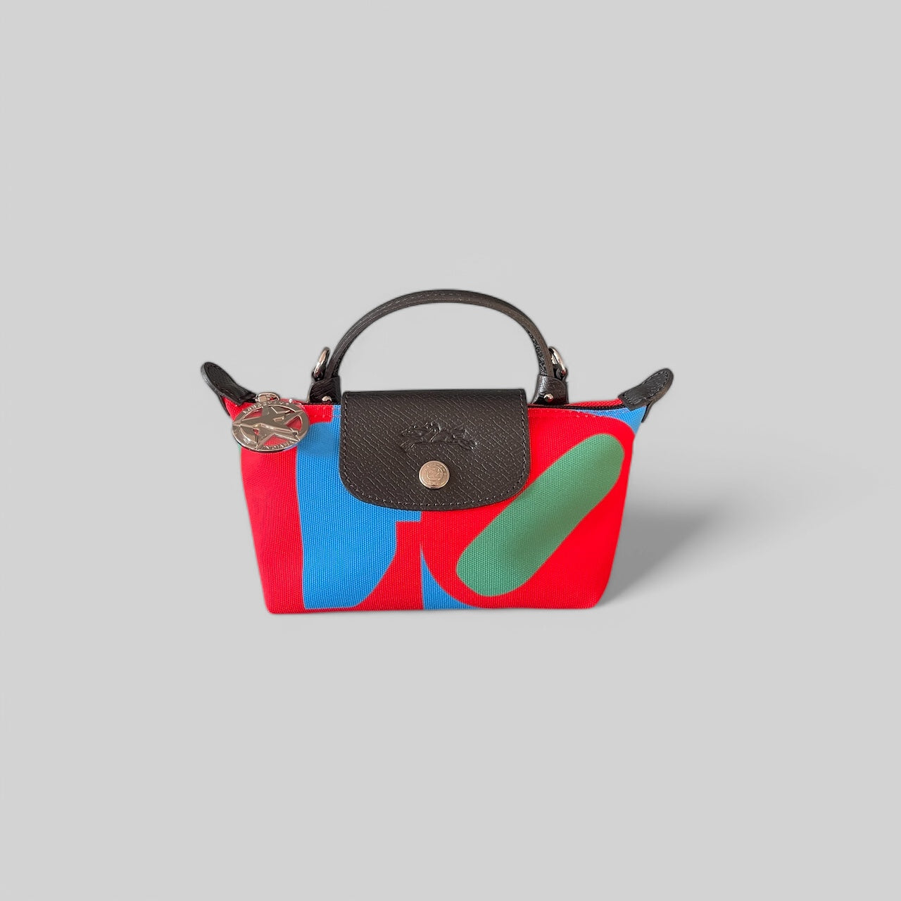 Longchamp x Robert Indiana LOVE Mini Top Handle Pouch