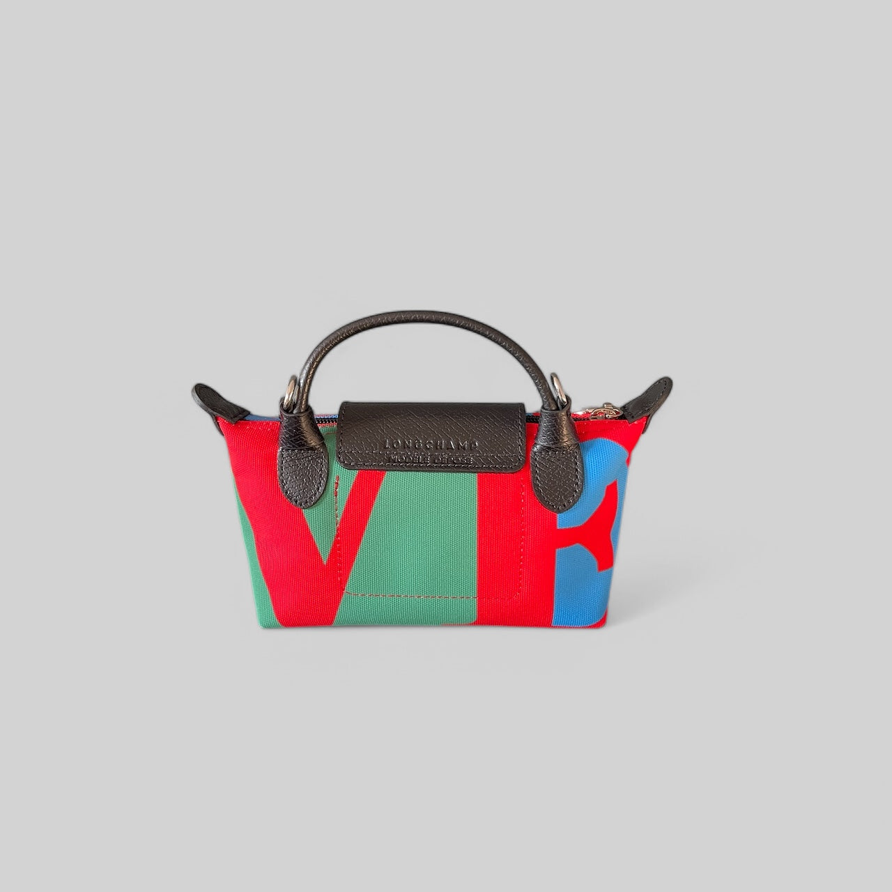 Longchamp x Robert Indiana LOVE Mini Top Handle Pouch