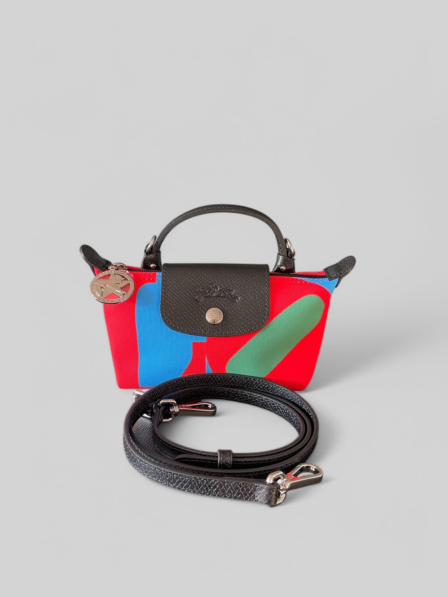 Longchamp x Robert Indiana LOVE Mini Top Handle Pouch