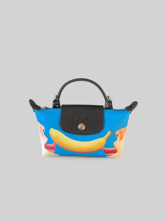 Longchamp Le Pliage Banana Top Handle Mini Pouch