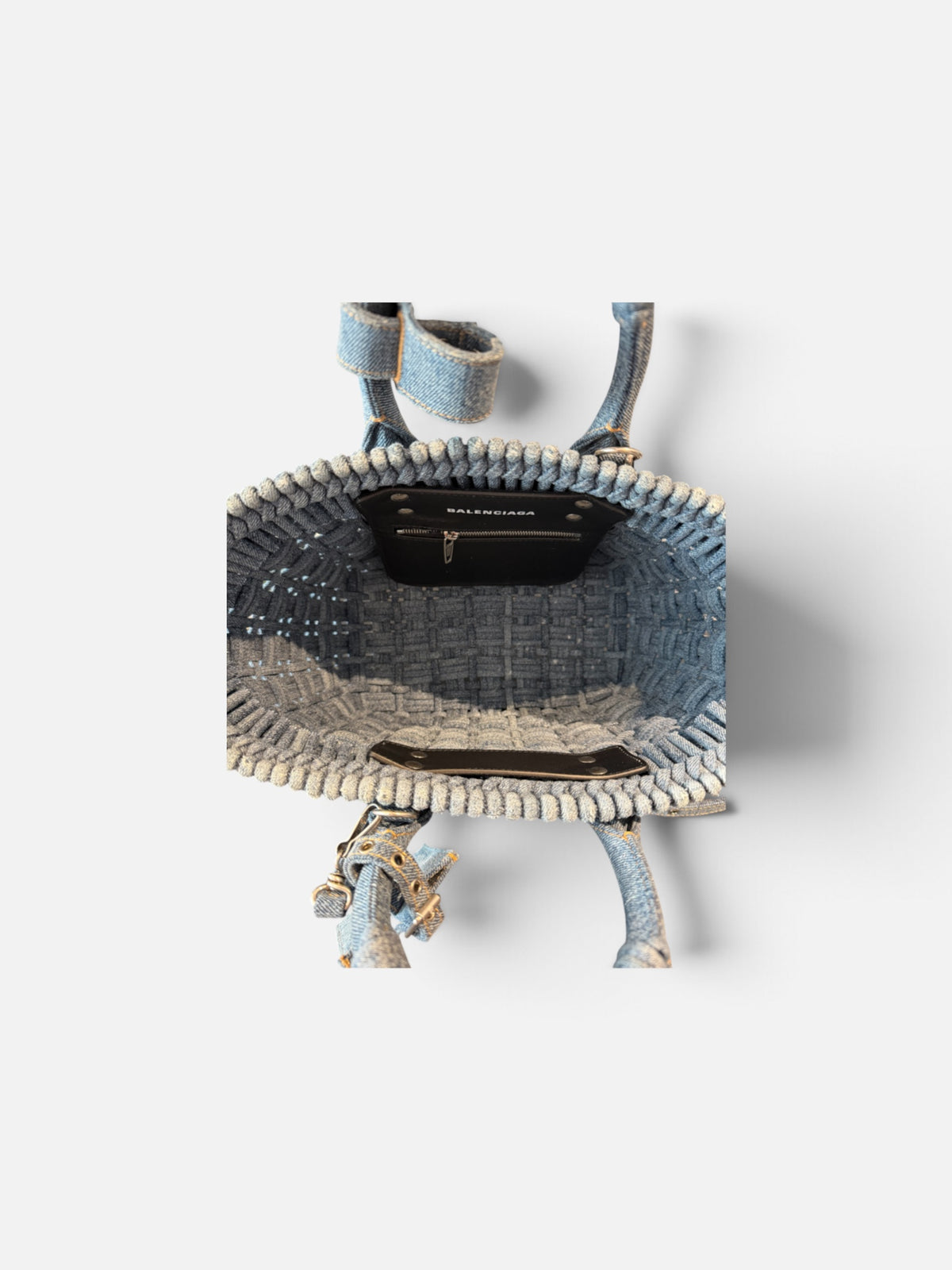 Balenciaga Bistro XS Basket Bag With Strap