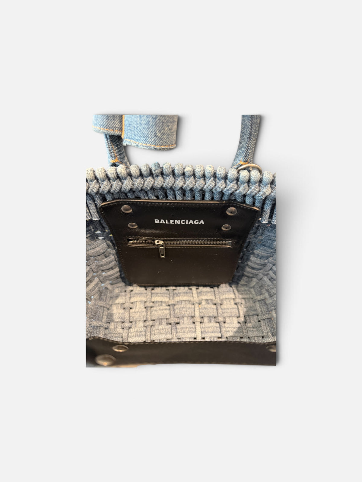 Balenciaga Bistro XS Basket Bag With Strap